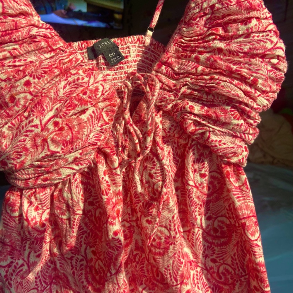 Pink Pattern J Crew Top - image 3